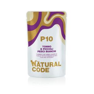 Natural Code Gatto P10 Tonno e Pesciolini Bianchi Busta 70gr