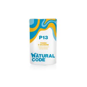 Natural Code Gatto P13 Tonno e Salmone Busta 70gr