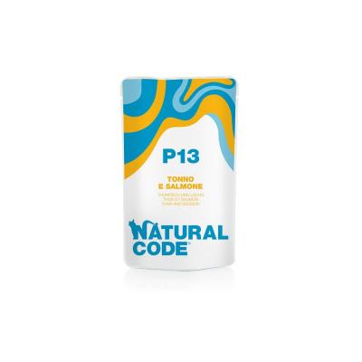Natural Code Gatto P13 Tonno e Salmone Busta 70gr