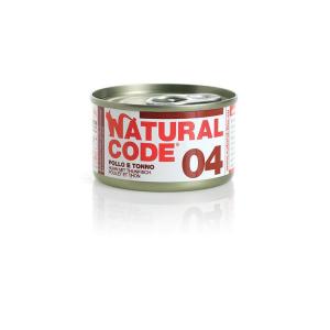 Natural Code Gatto 04 Pollo e Tonno Lattina 85gr