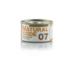 Natural Code Gatto 07 Pollo e Manzo Lattina 85gr