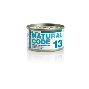 Natural Code Gatto 13 Tonno e Formaggio Lattina 85gr