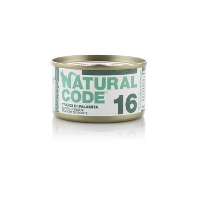 Natural Code Gatto 16 Tranci di Palamita Lattina 85gr