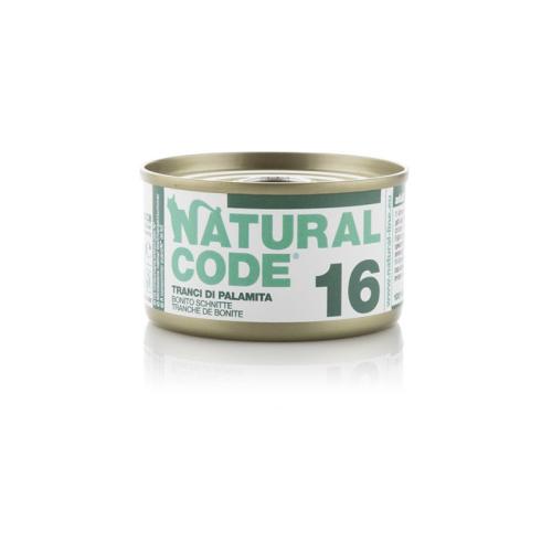Natural Code Gatto 16 Tranci di Palamita Lattina 85gr