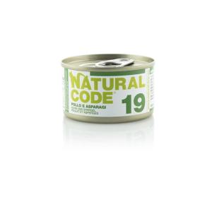 Natural Code Gatto 19 Pollo e Asparagi Lattina 85gr