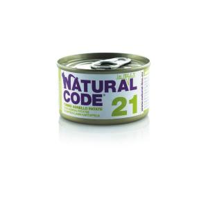 Natural Code Gatto 21 Tonno, Agnello e Patate Lattina 85gr