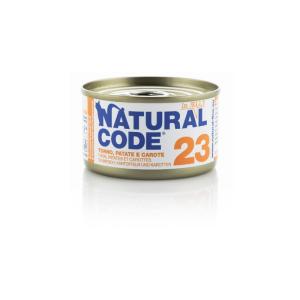 Natural Code Gatto 23 Tonno, Patate e Carote Lattina 85gr