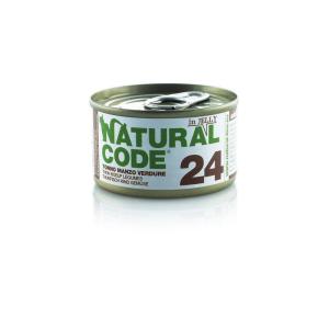 Natural Code Gatto 24 Tonno, Manzo e Verdure Lattina 85gr
