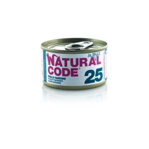 Natural Code Gatto 25 Pollo e Sardine Lattina 85gr