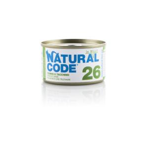 Natural Code Gatto 26 Tonno e Tacchino Lattina 85gr
