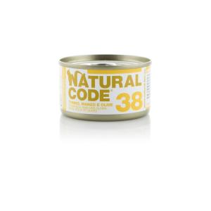 Natural Code Gatto 38 Tonno, Manzo e Olive Lattina 85gr