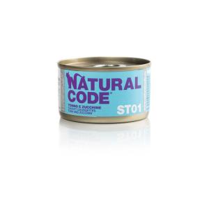 Natural Code Gatto ST01 Tonno e Zucchine Lattina 85gr