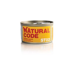 Natural Code Gatto ST03 Tonno e Alghe Lattina 85gr