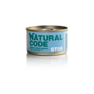 Natural Code Gatto ST05 Tonno e Pesce Bianco Lattina 85gr