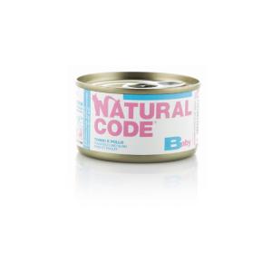 Natural Code Gatto Kitten Baby Tonno e Pollo Lattina 85gr