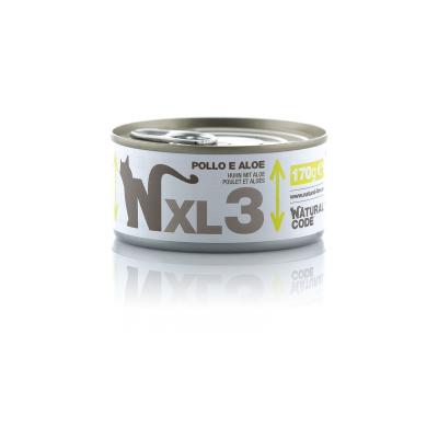 Natural Code Gatto XL 03 Pollo e Aloe Lattina 170gr