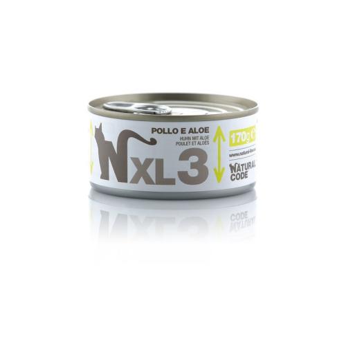 Natural Code Gatto XL 03 Pollo e Aloe Lattina 170gr