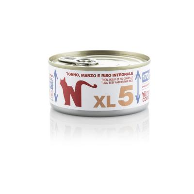 Natural Code Gatto XL 05 Tonno, Manzo e Riso Integrale Lattina 170gr