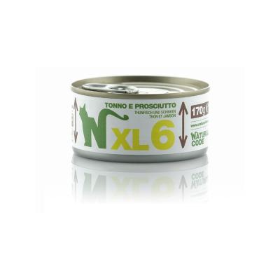 Natural Code Gatto XL 06 Tonno e Prosciutto Lattina 170gr