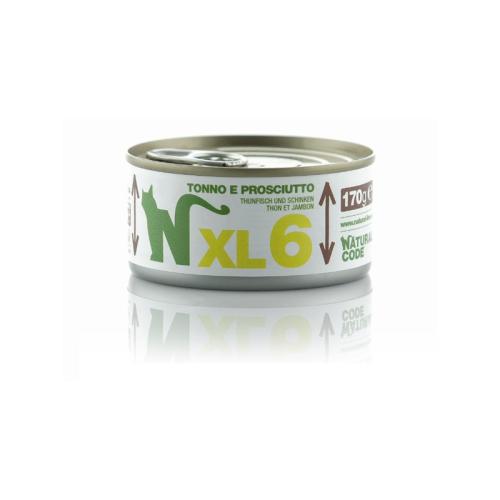 Natural Code Gatto XL 06 Tonno e Prosciutto Lattina 170gr