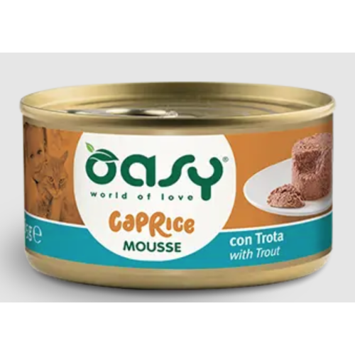 Oasy Caprice Mousse per Gatti Trota 85gr