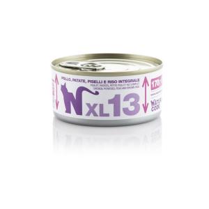 Natural Code Gatto XL 13 Pollo, Patate, Piselli e Riso Integrale Lattina 170gr