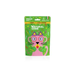 Natural Code Gatto Snack Manzo, Latte e Curcuma 60gr
