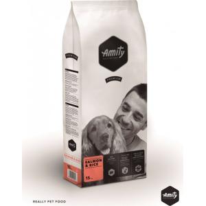 Amity  crocchette per cane premium salmone e riso