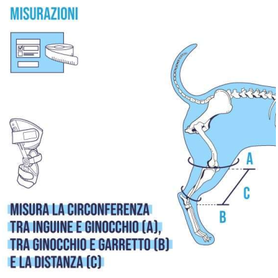 Balto BT LIGATEK Tutore con snodo graduato per ginocchio sinistro cane