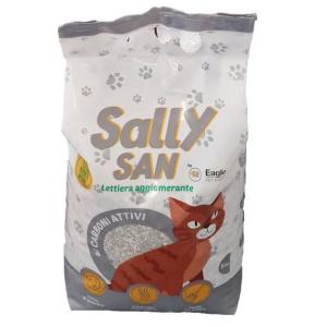 Sally San Gatto Lettiera Agglomerante Carboni Attivi 5kg