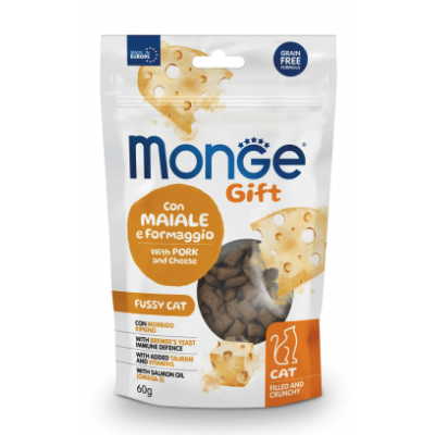 Monge Gift Snack gatto Fussy Maiale e...