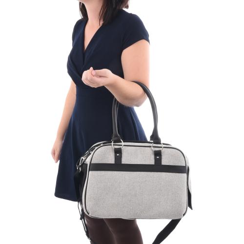 Flamingo Trasportino a Borsa "Justine" 44x23x23 Grigio Chiaro