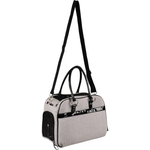 Flamingo Trasportino a Borsa "Justine" 44x23x23 Grigio Chiaro