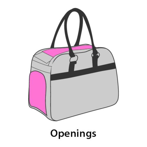 Flamingo Trasportino a Borsa "Justine" 44x23x23 Grigio Chiaro