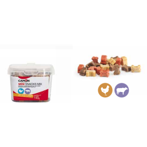Camon Cane Snack Box Mini Cuoricini Pollo e Manzo