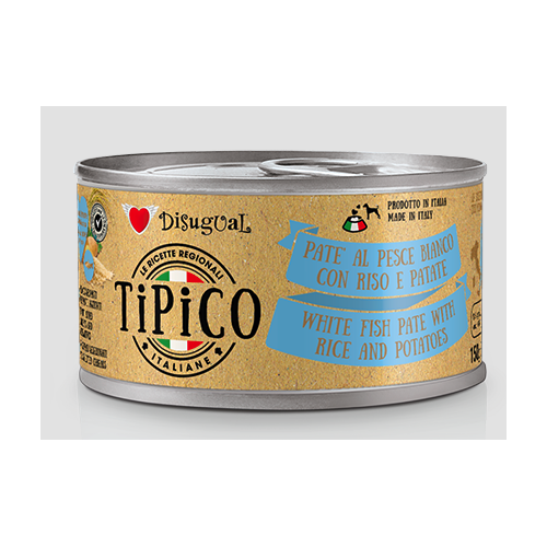 Disugual Cane Tipico Pesce Bianco con Riso e Patate