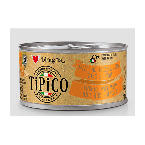 Disugual Cane Tipico Tacchino con Riso e Patate