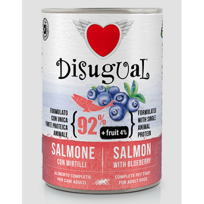 Disugual Cane Fruit Salmone con Mirtilli