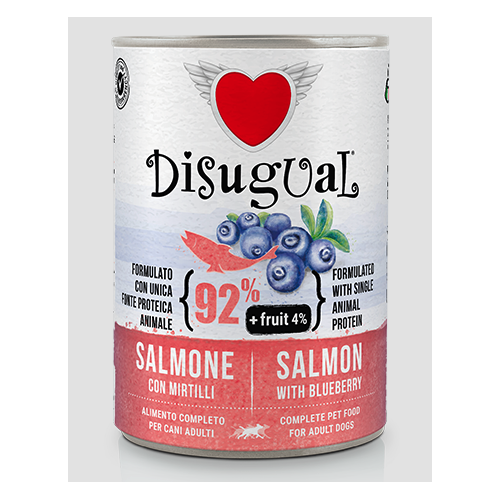 Disugual Cane Fruit Salmone con Mirtilli
