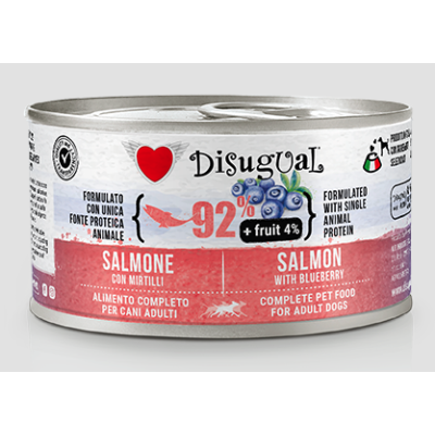 Disugual Cane Fruit Salmone con Mirtilli