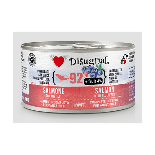 Disugual Cane Fruit Salmone con Mirtilli
