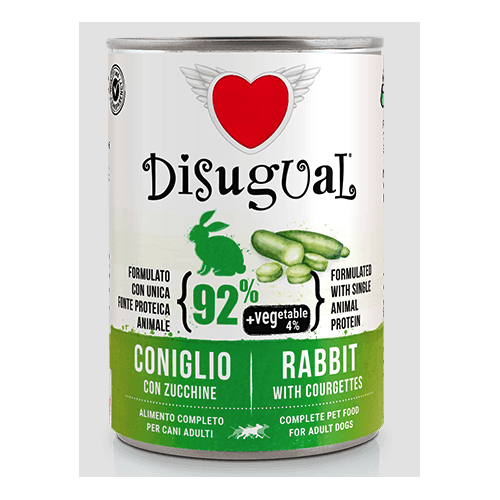 Disugual Cane Vegetable Coniglio e Zucchine