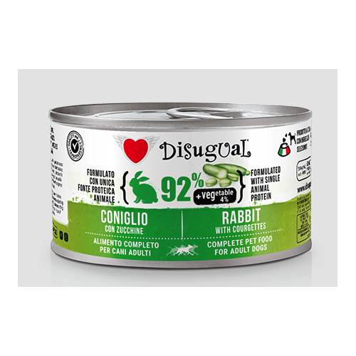 Disugual Cane Vegetable Coniglio e Zucchine