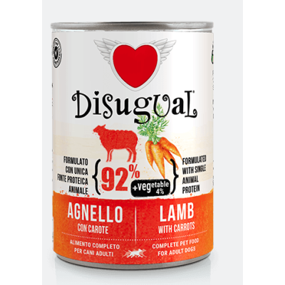Disugual Cane Vegetable Agnello e Carote