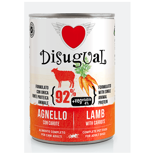 Disugual Cane Vegetable Agnello e Carote