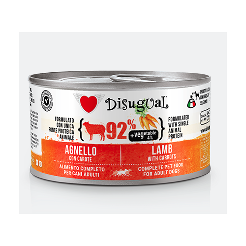 Disugual Cane Vegetable Agnello e Carote