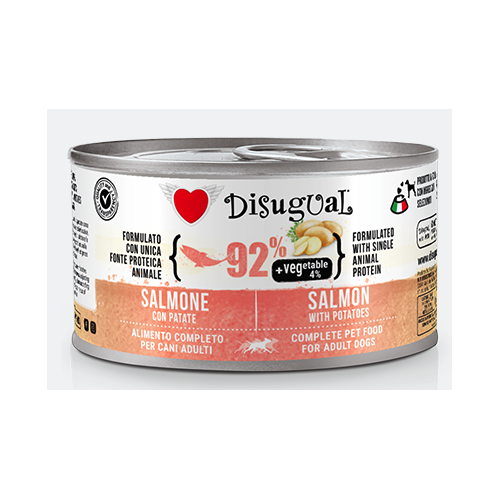 Disugual Cane Vegetable Salmone con Patate