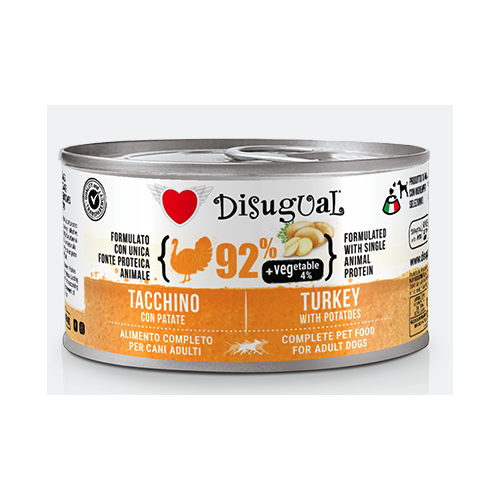 Disugual Cane Vegetable Tacchino con Patate