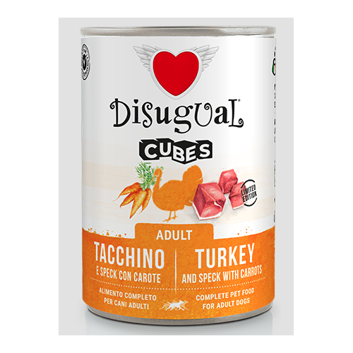 Disugual Cane Cubes Tacchino, Speck e Carote