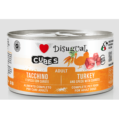 Disugual Cane Cubes Tacchino, Speck e...